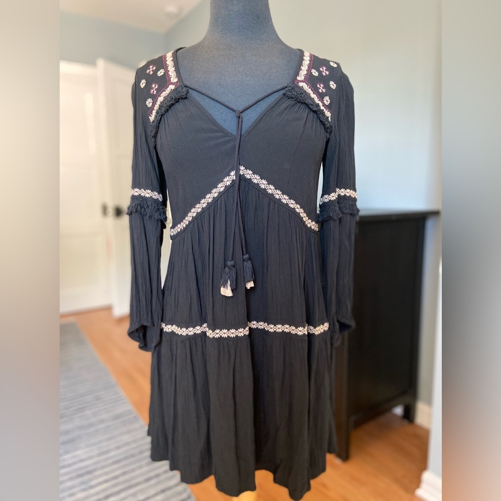 AEO embroidered boho dress